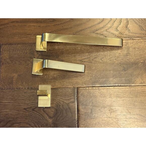Rejuvenation Aged Brass Bath Hardware Yaquina Towel Holder bar toilet paper hook - Picture 1 of 11